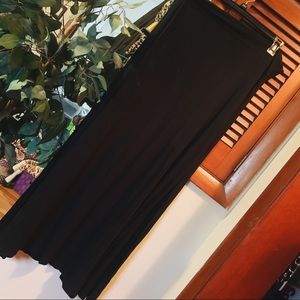 double slit maxi skirt